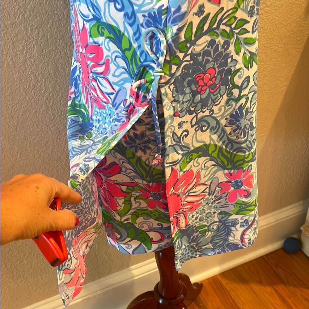 Vibrant NWT Floral Ruffle Sleeve Skort jumper by LILLY PULITZER Sz 8 - Picture 4 of 8